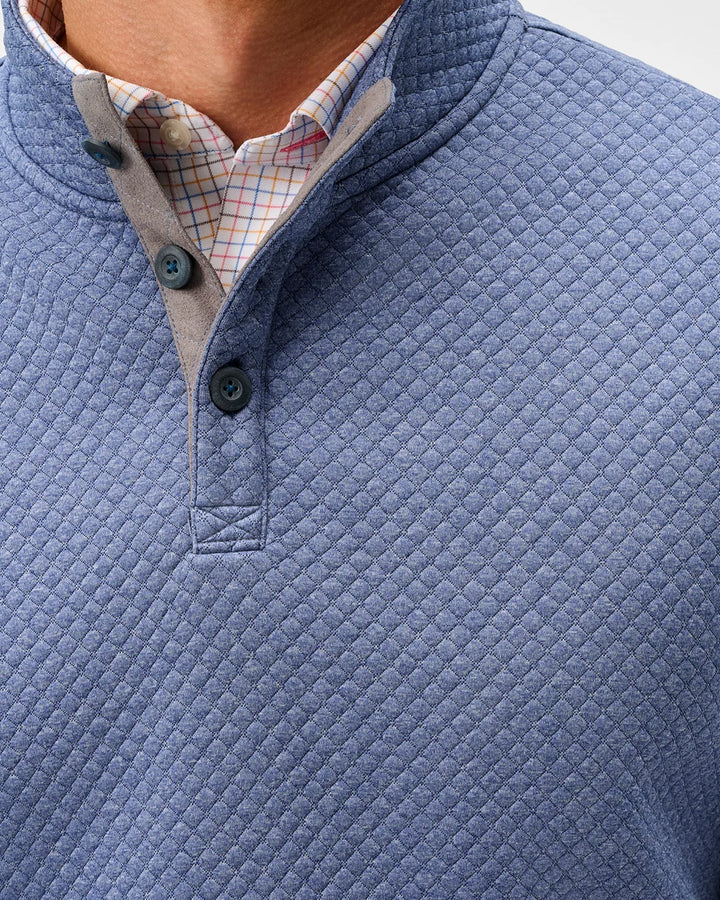 Rockwells Quilted Pullover - Laguna Blue