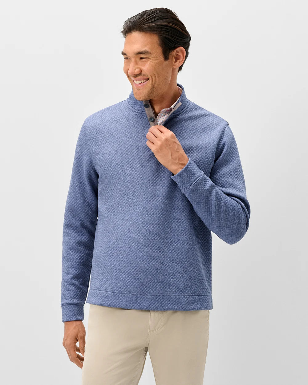 Rockwells Quilted Pullover - Laguna Blue
