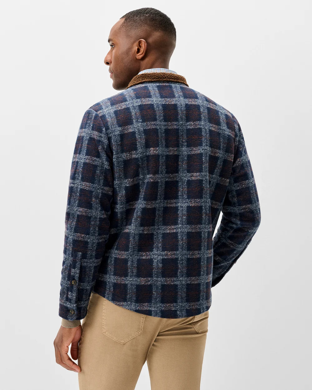 Sherpa Lined Shacket – Navy