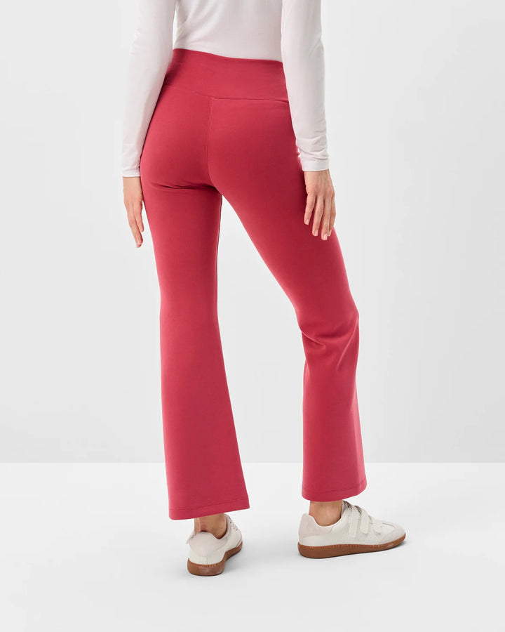 Solange Flared Leg Sweatpant – Earth Red