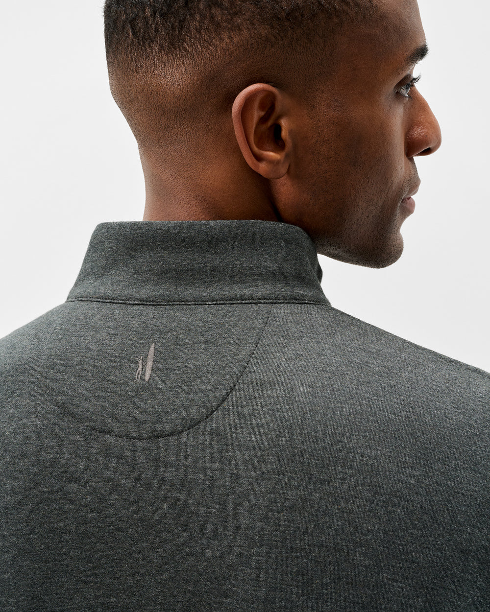Sully 1/4 Zip - Heather Black