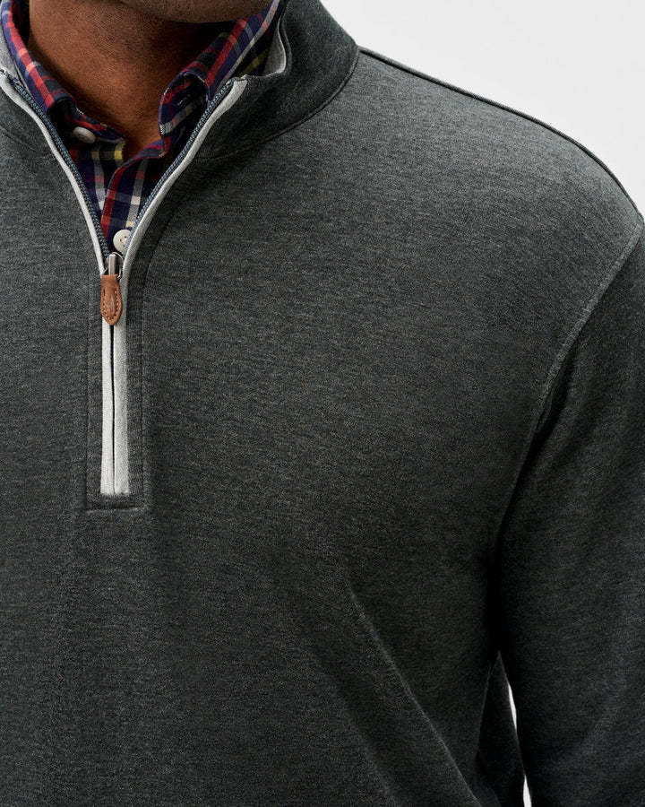 Sully 1/4 Zip - Heather Black