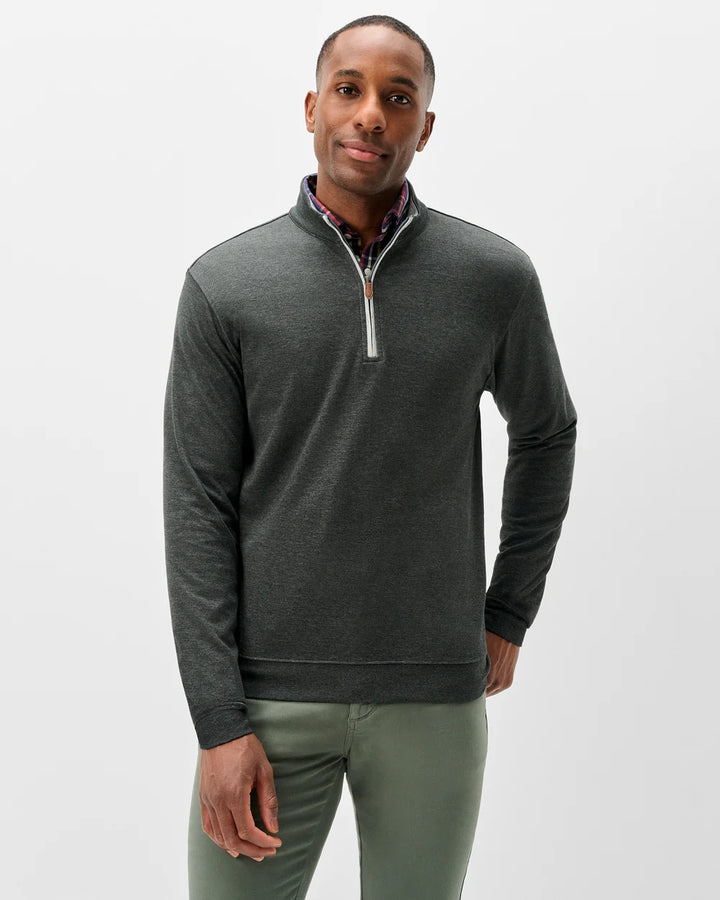 Sully 1/4 Zip - Heather Black
