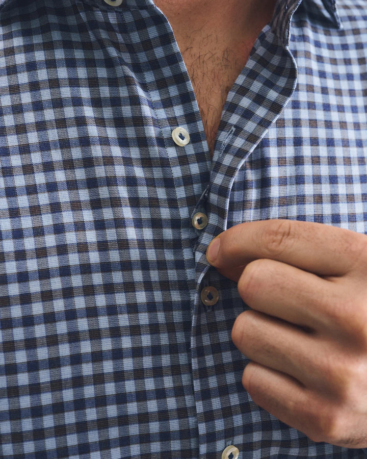Top Shelf Cotton Shirt – Amalfi Gingham Lake