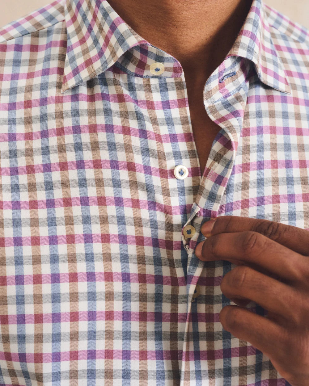 Top Shelf Cotton Shirt – Merced Check Ripple