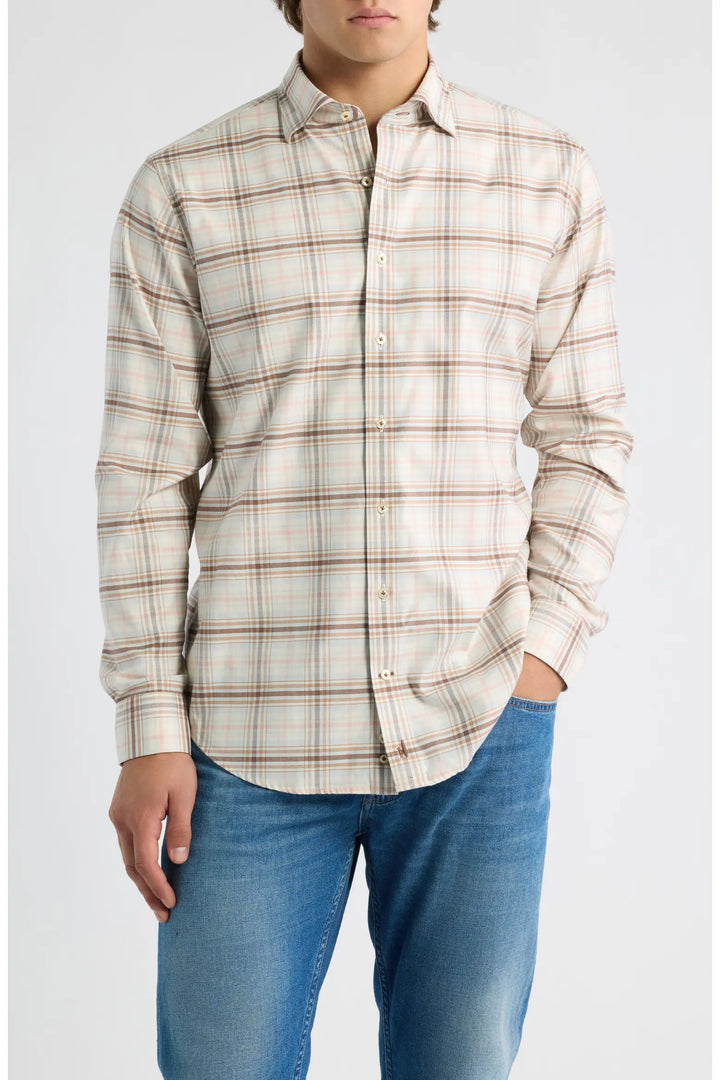 Top Shelf Cotton Shirt – Palisades Plaid Cork