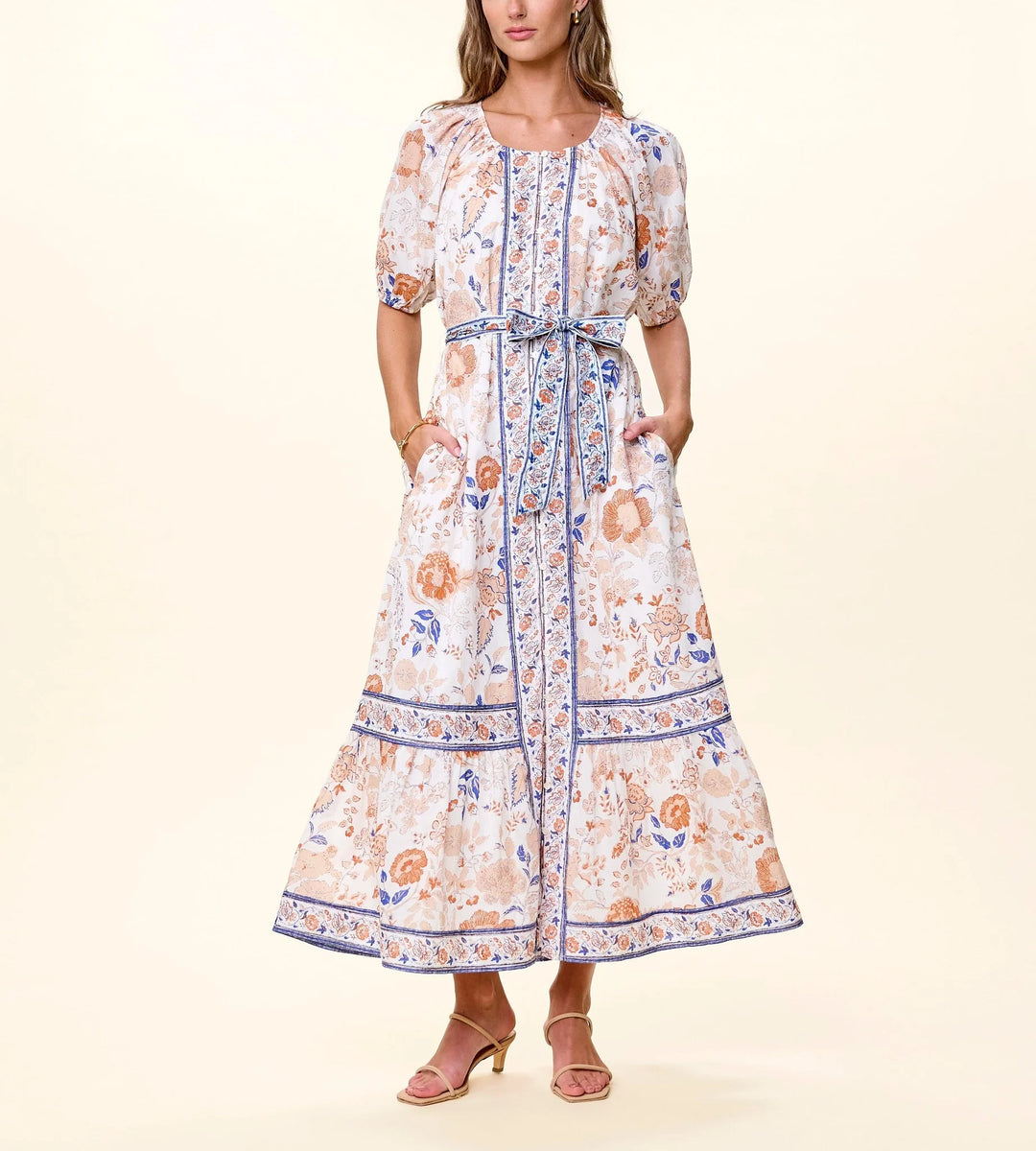 Kelsey Ankle Dress in Bellavista Print