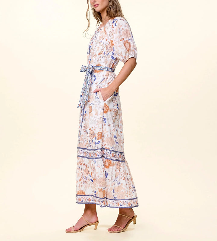 Kelsey Ankle Dress in Bellavista Print