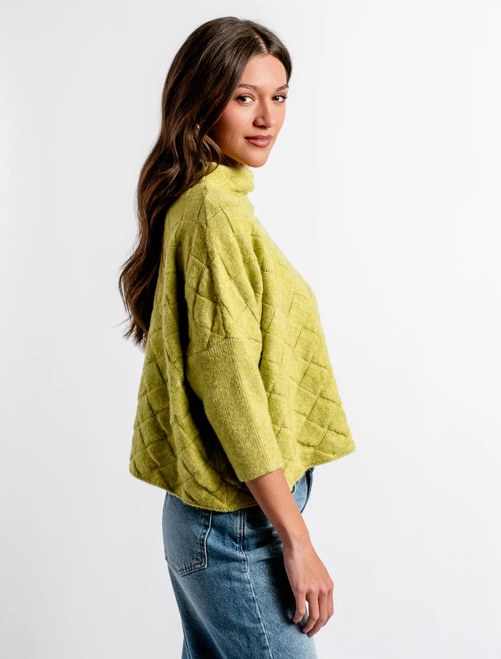 Rowena Sweater - Retro Lime