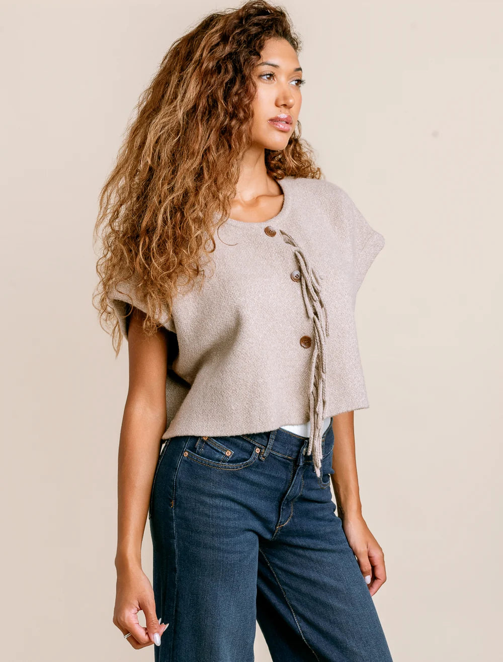 Sachi Vest - Warm Wheat