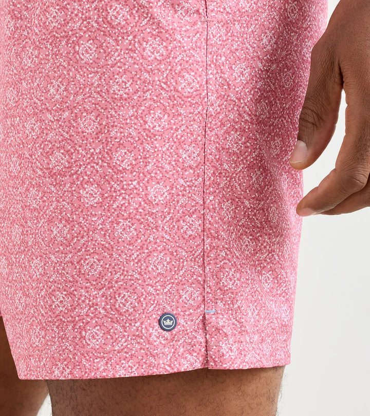 Peter Millar Knox Swim Trunk Red Pear