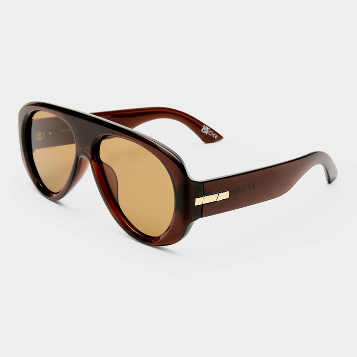 Le Specs Dream Boat Sunglasses Cocoa