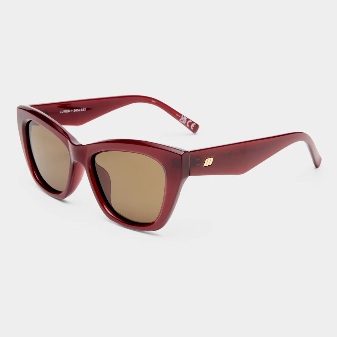 Le Specs Lumen+ Sunglasses in Cranberry
