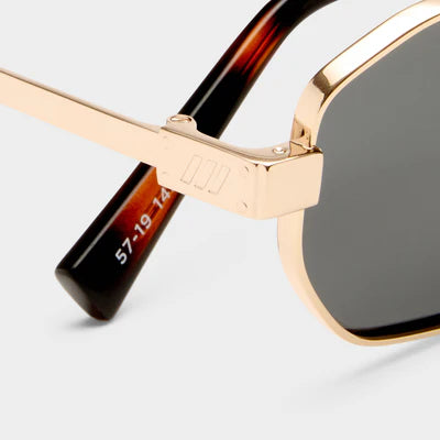 Le Specs Mythic Sunglasses Gold Smoke Mono