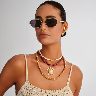 Le Specs Mythic Sunglasses Gold Smoke Mono