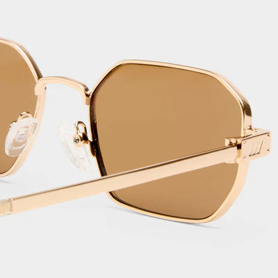 Le Specs Mythic Sunglasses Gold Lt Brown Mono