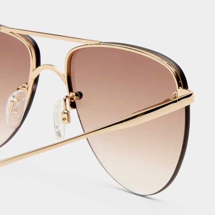 Le Specs The Prince Sunglasses Gold