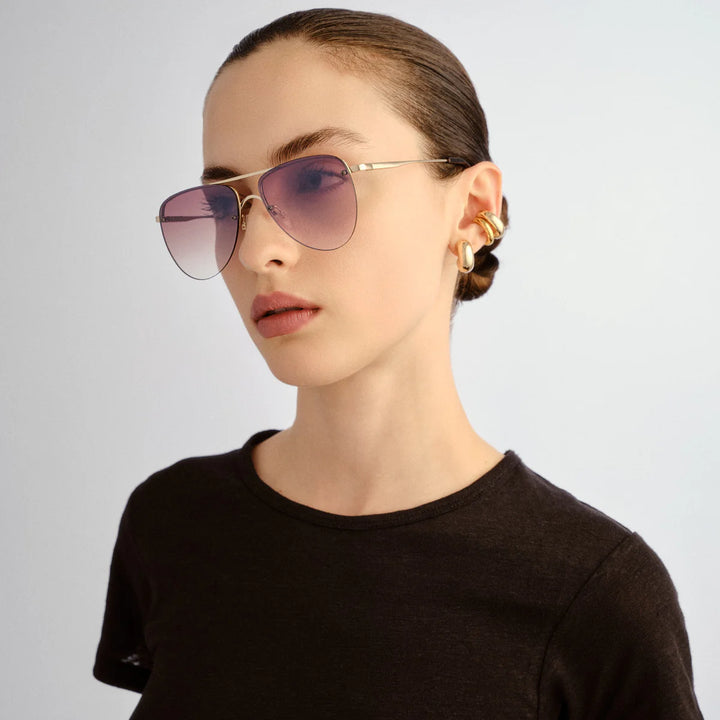 Le Specs The Prince Sunglasses Gold