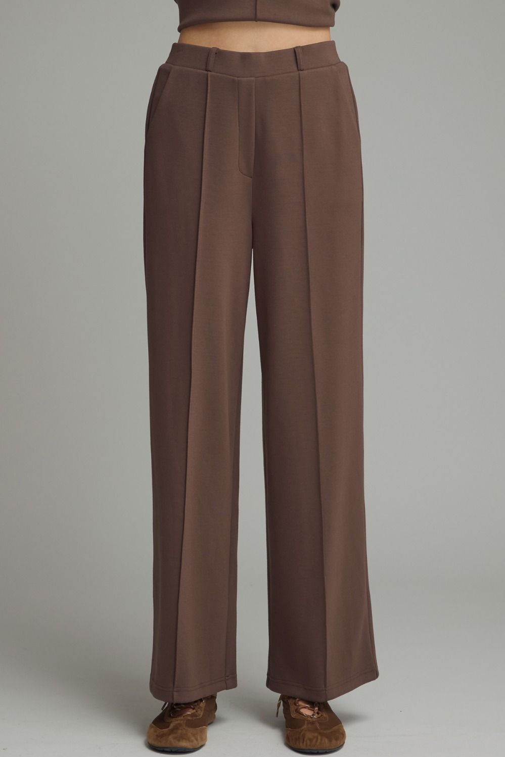 Maggie Wide Leg Pants Brown