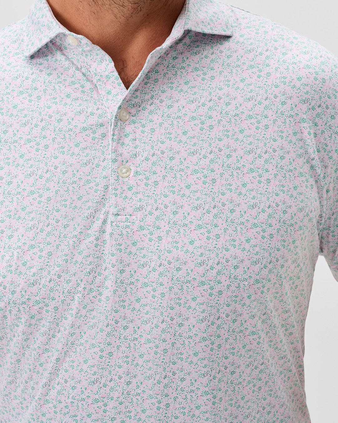Johnnie-O Featherweight Perf Polo Marietta Cilantro