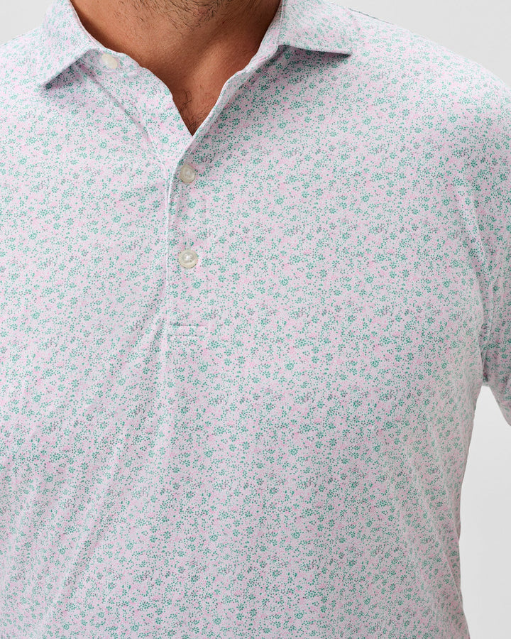 Johnnie-O Featherweight Perf Polo Marietta Cilantro