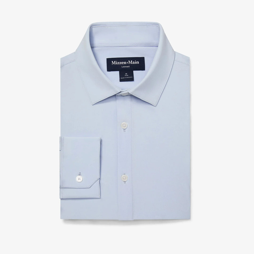 Leeward LS Dress Shirt Light Blue Solid