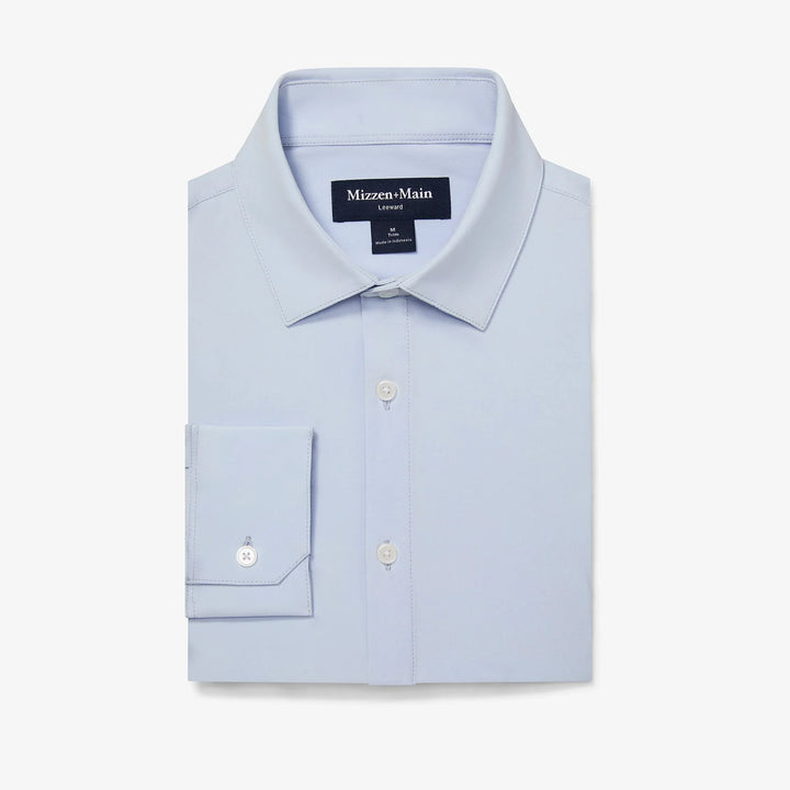 Leeward LS Dress Shirt Light Blue Solid