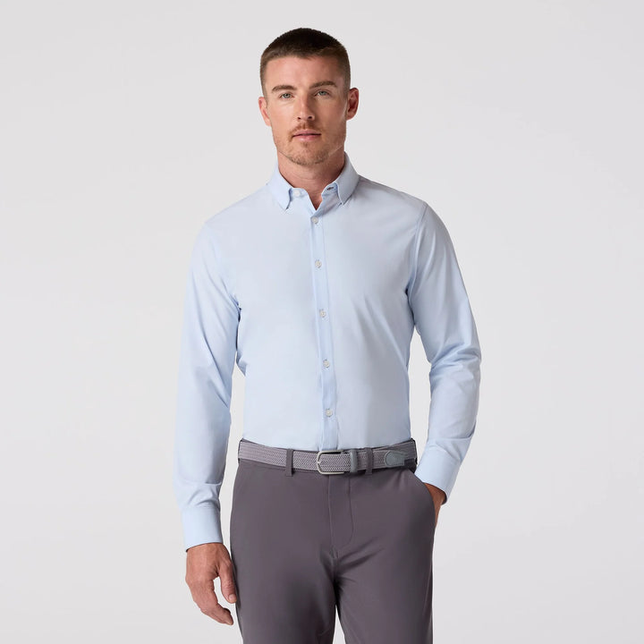 Leeward LS Dress Shirt Light Blue Solid