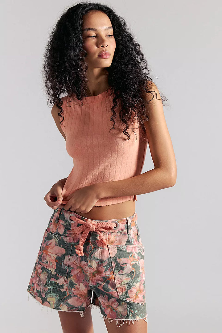 Moxie Printed Barrel Shorts