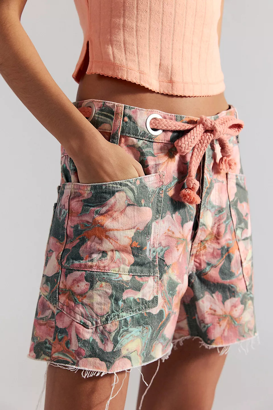 Moxie Printed Barrel Shorts
