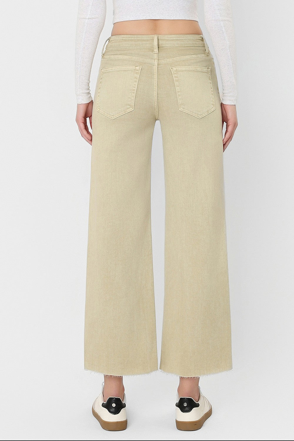 Olivia Wide Leg Jeans Olive