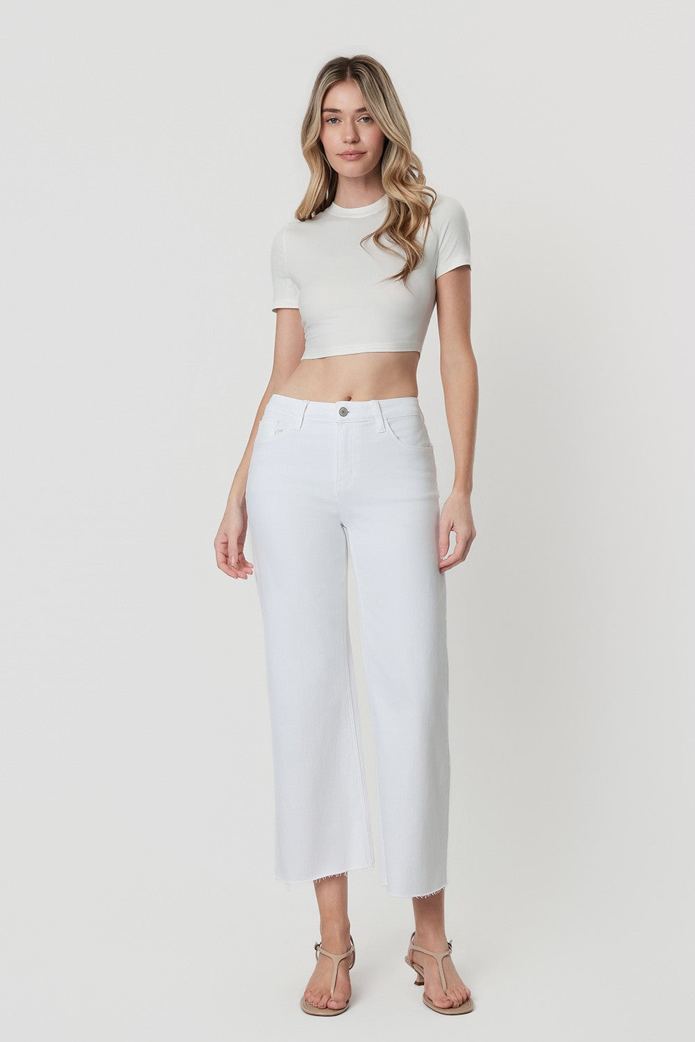 Olivia Wide Leg Jeans Optic White