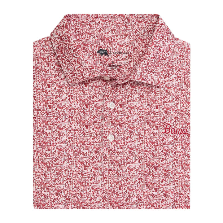Alabama Icons Printed Polo