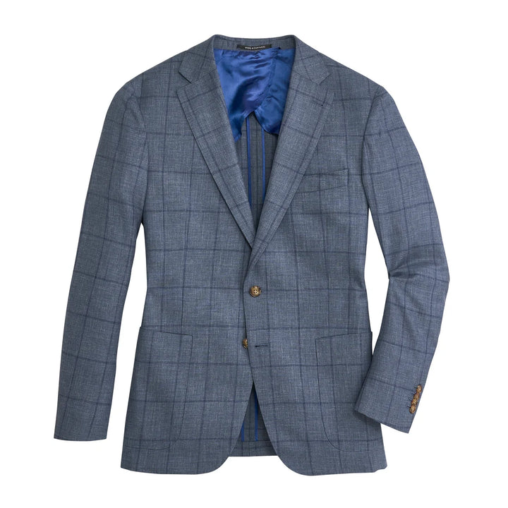 Barberis Captains Windowpane Sport Coat Captains Blue