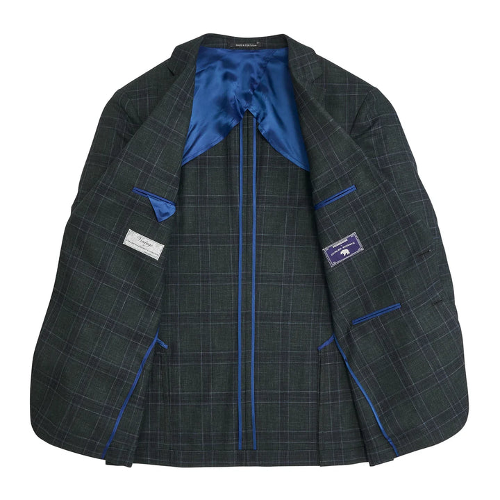 Barberis Hedge Plaid Sport Coat - Hedge