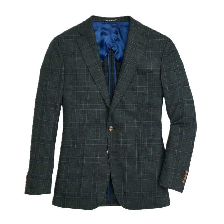 Barberis Hedge Plaid Sport Coat - Hedge