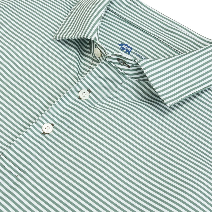 Echo Stripe Perf Polo - Ivy