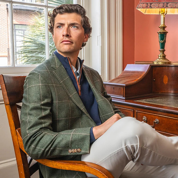 Fratelli Ivy Windowpane Sport Coat - Ivy