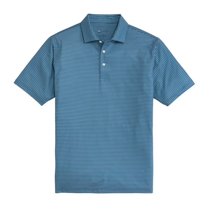 Scout Stripe Perf Polo - Captains Blue