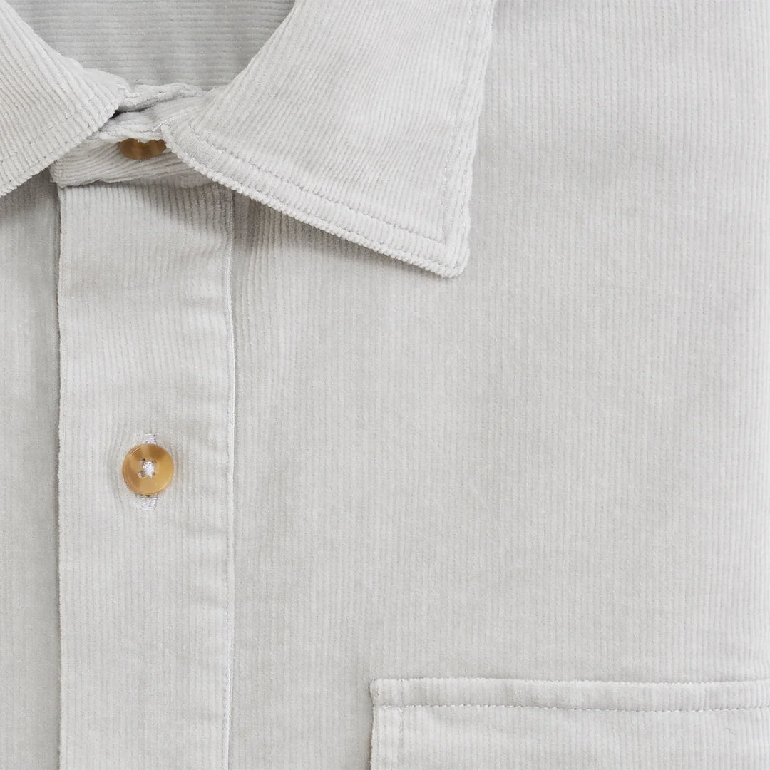 Stretch Cord Half Button Shirt Harbor Mist