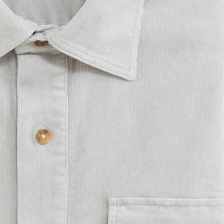 Stretch Cord Half Button Shirt Harbor Mist
