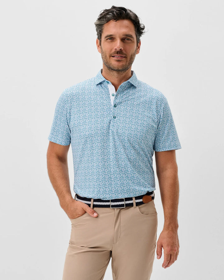 Johnnie-O Peelin Good Perf Mesh Polo Tropical