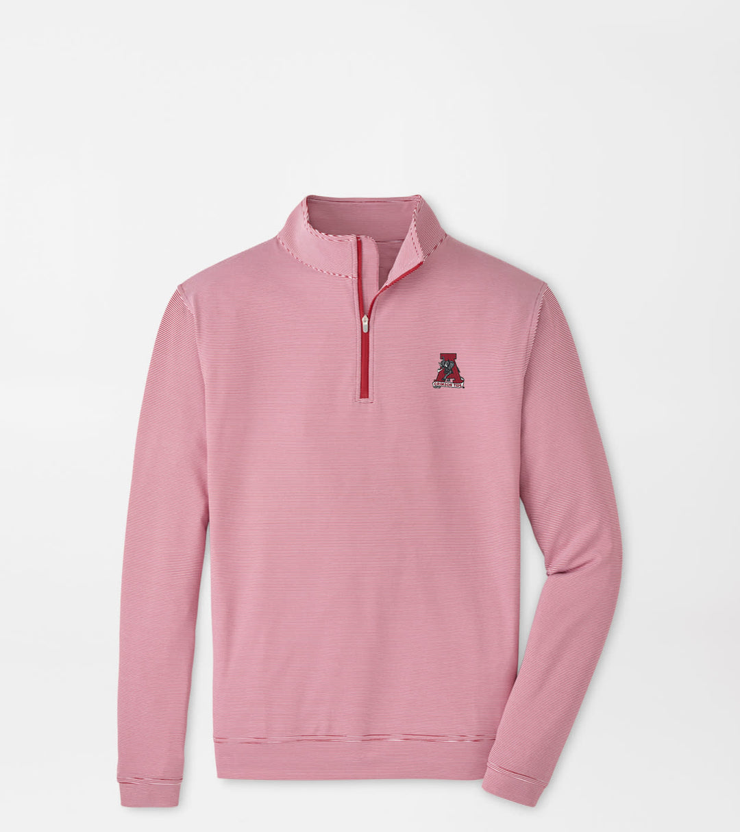 Alabama Perth Stripe 1/4 Zip – Crimson Classic Logo