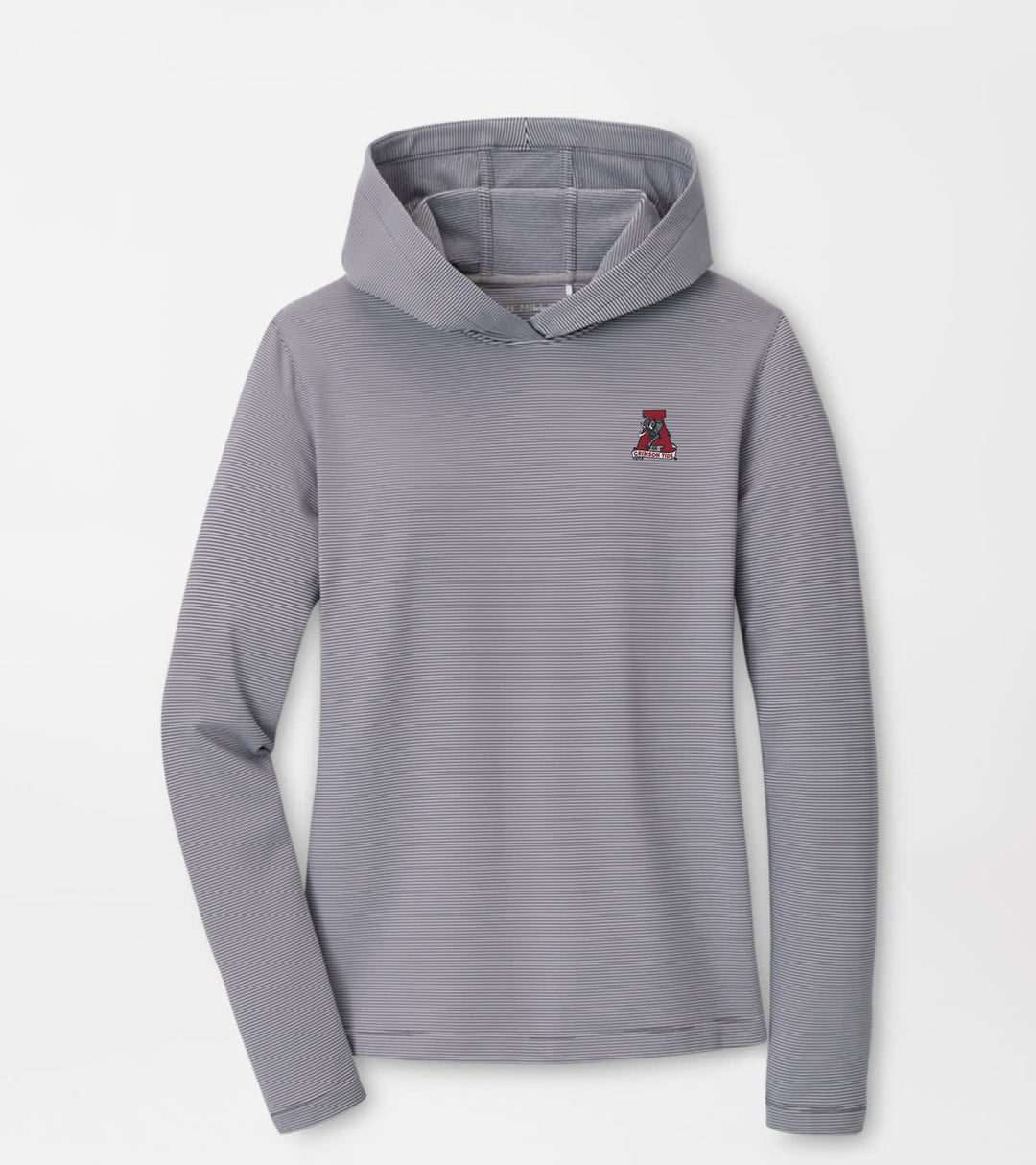 Alabama Women’s Pine Sugar Stripe Hoodie – Iron Classic Logo