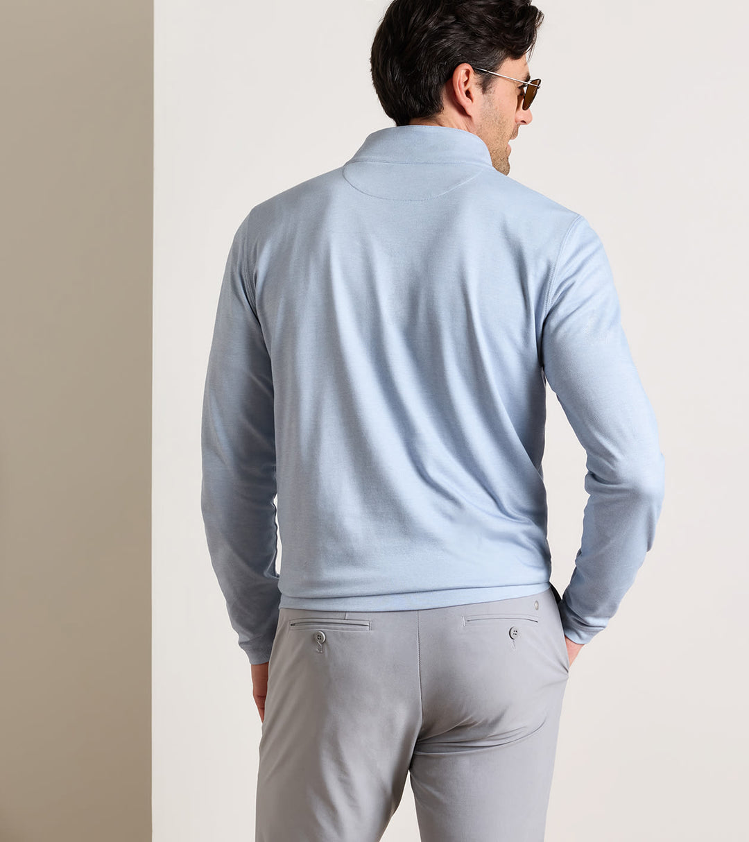 Albatross 1/4 Zip - Windy Blue
