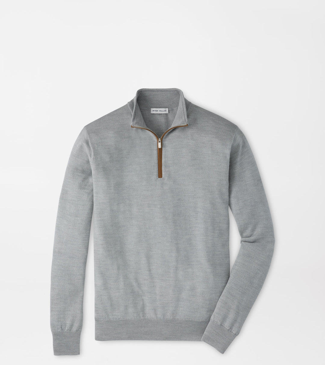 Autumn Crest Suede Trim 1/4 Zip - Battleship Grey
