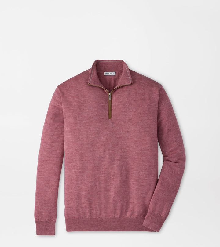 Autumn Crest Suede Trim 1/4 Zip - Dusty Rose