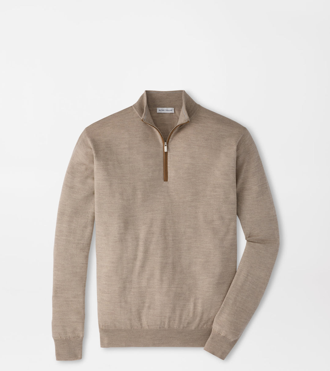 Autumn Crest Suede Trim 1/4 Zip - Stone