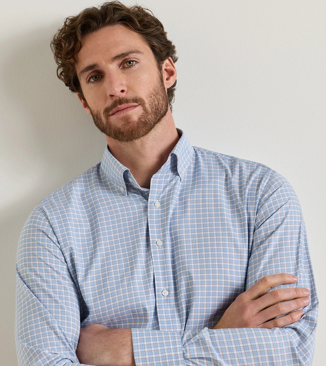 Peter Millar Charles Sport Shirt Cottage Blue