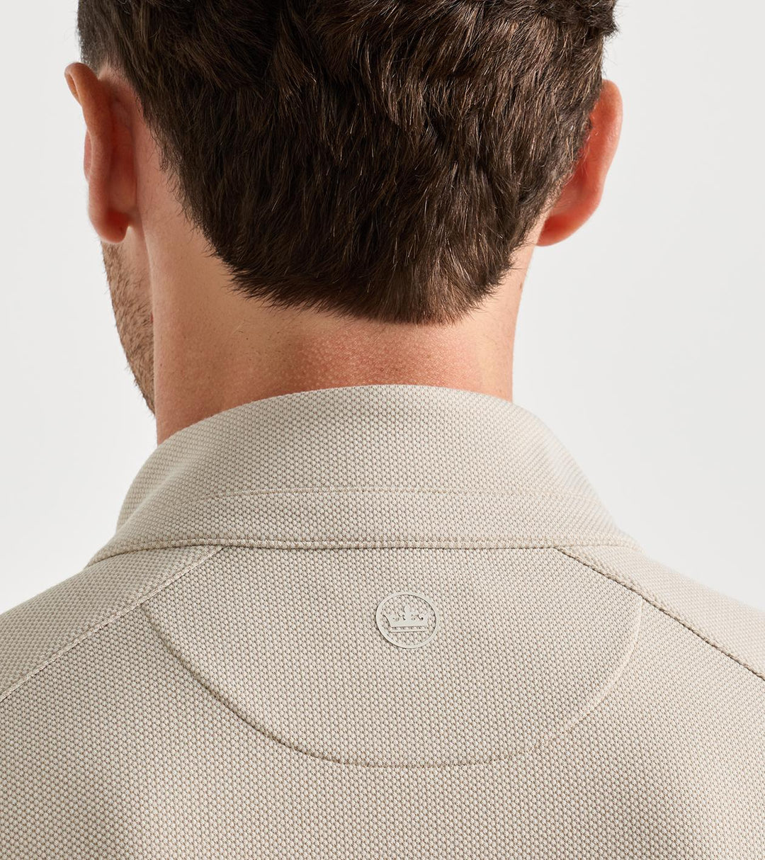 Peter Millar Cradle Pique 1/4 Zip - Khaki
